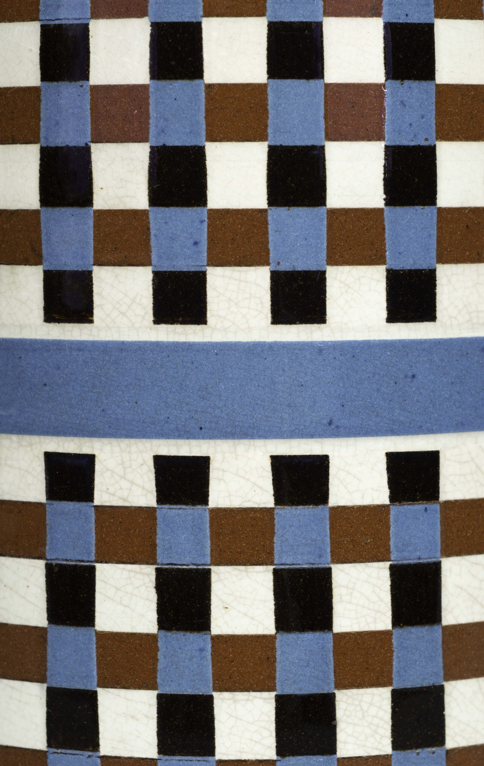 Mochaware Mug with Engine-Turned Decoration