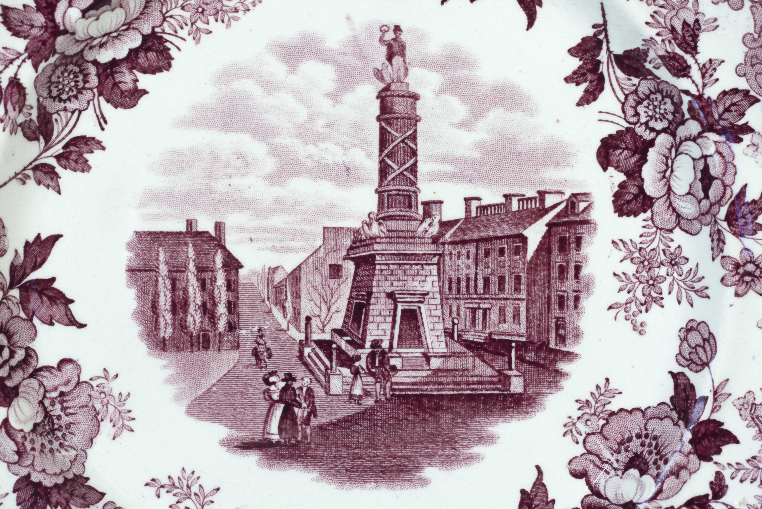 battle of baltimore transferred onto a plate
