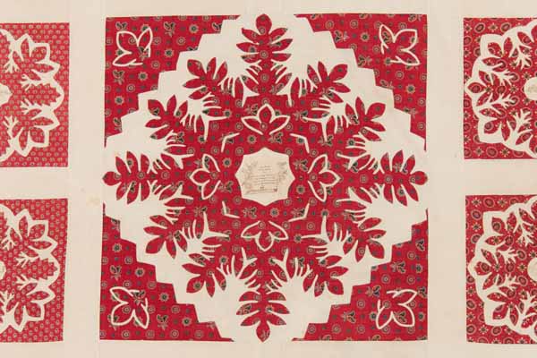 Applique and Pieced Cutwork Friendship Quilt