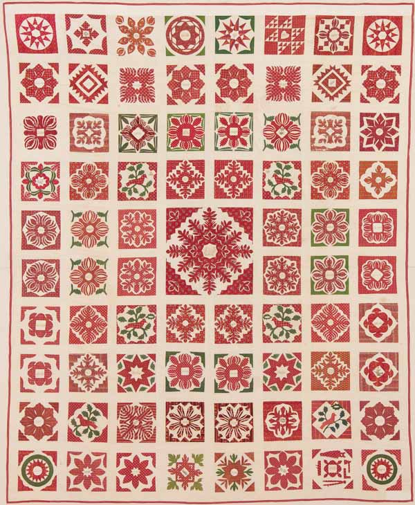 Applique and Pieced Cutwork Friendship Quilt
