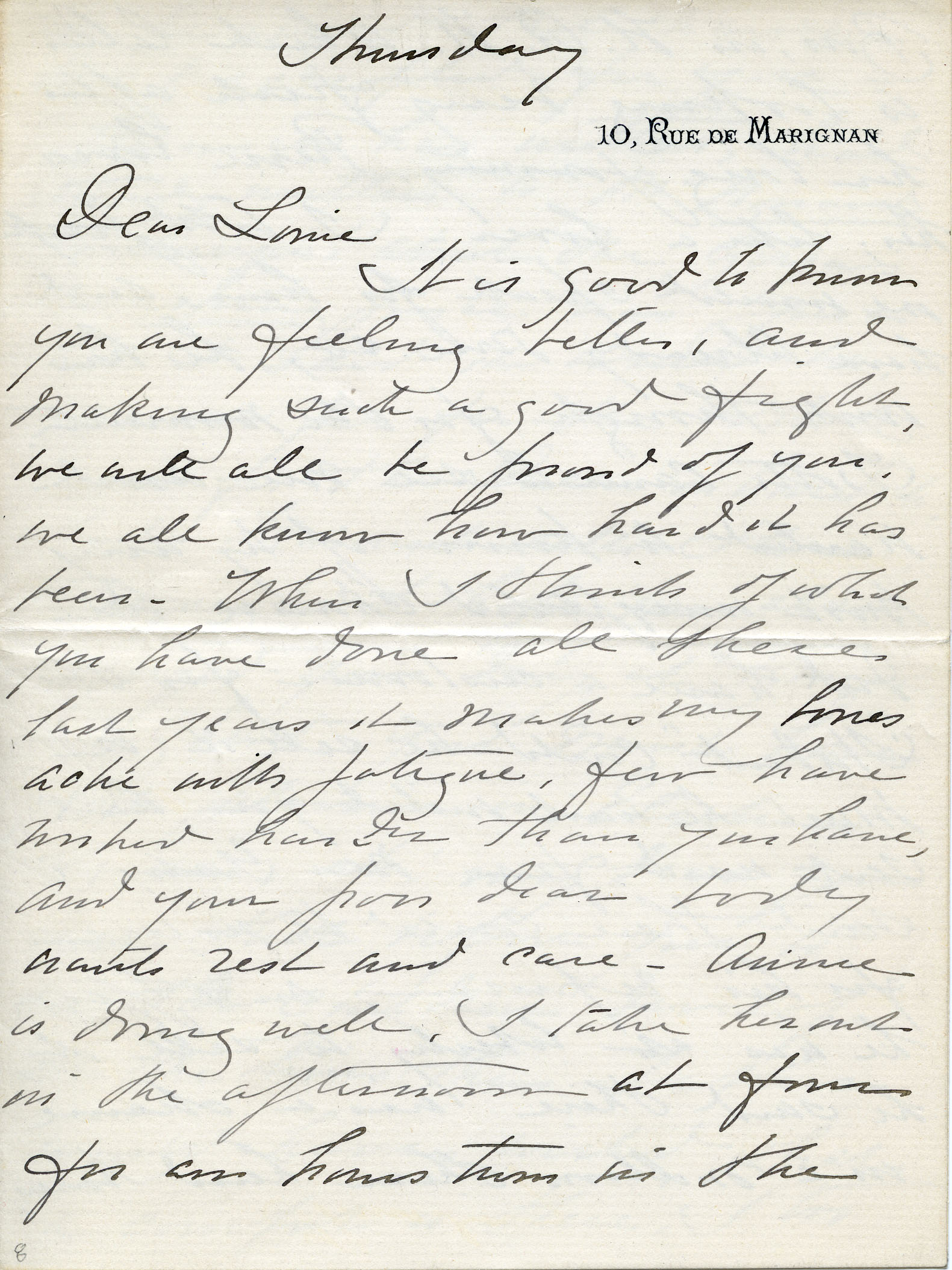 Letter to Louisine Havemeyer