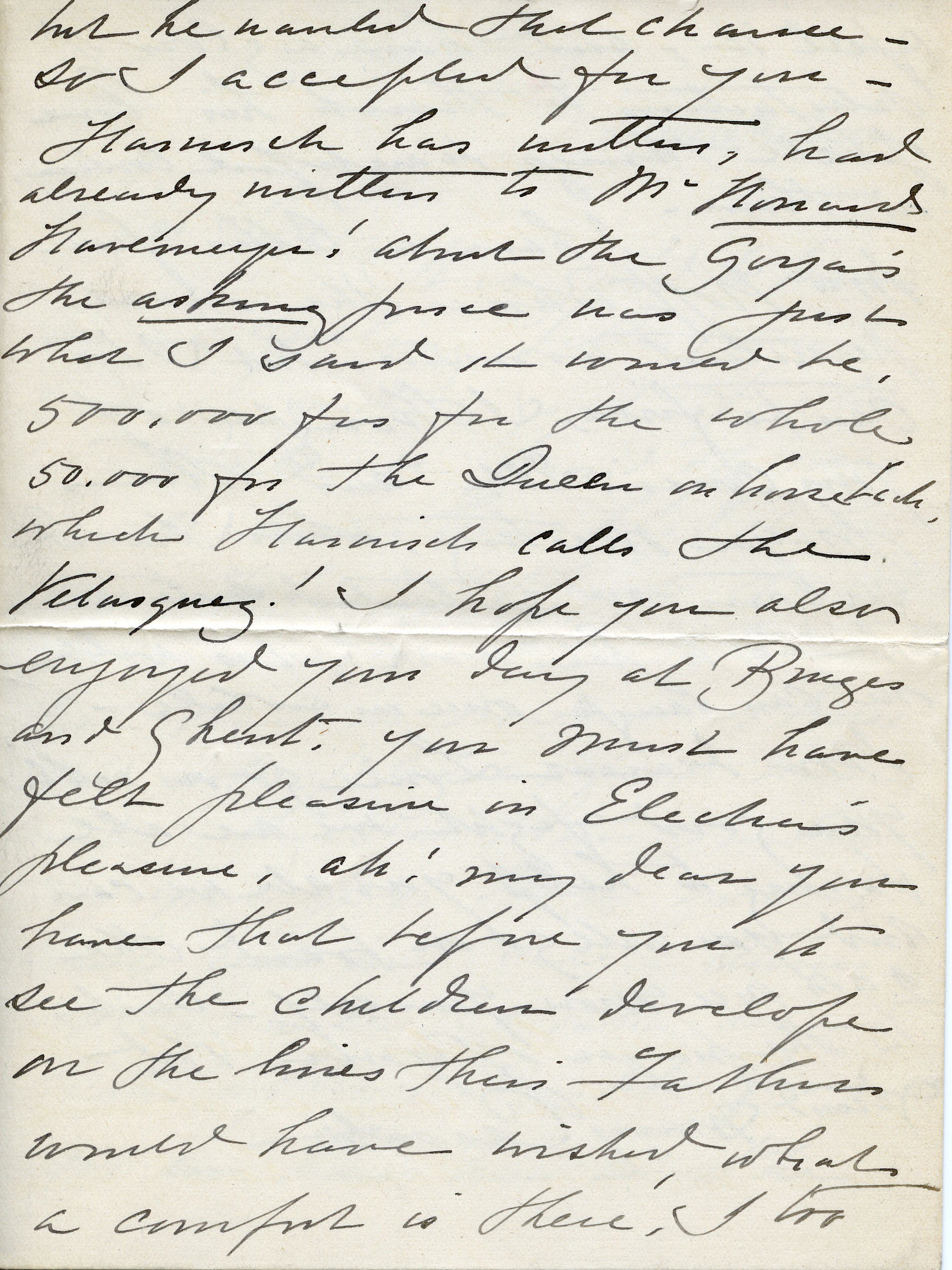 Letter to Louisine Havemeyer