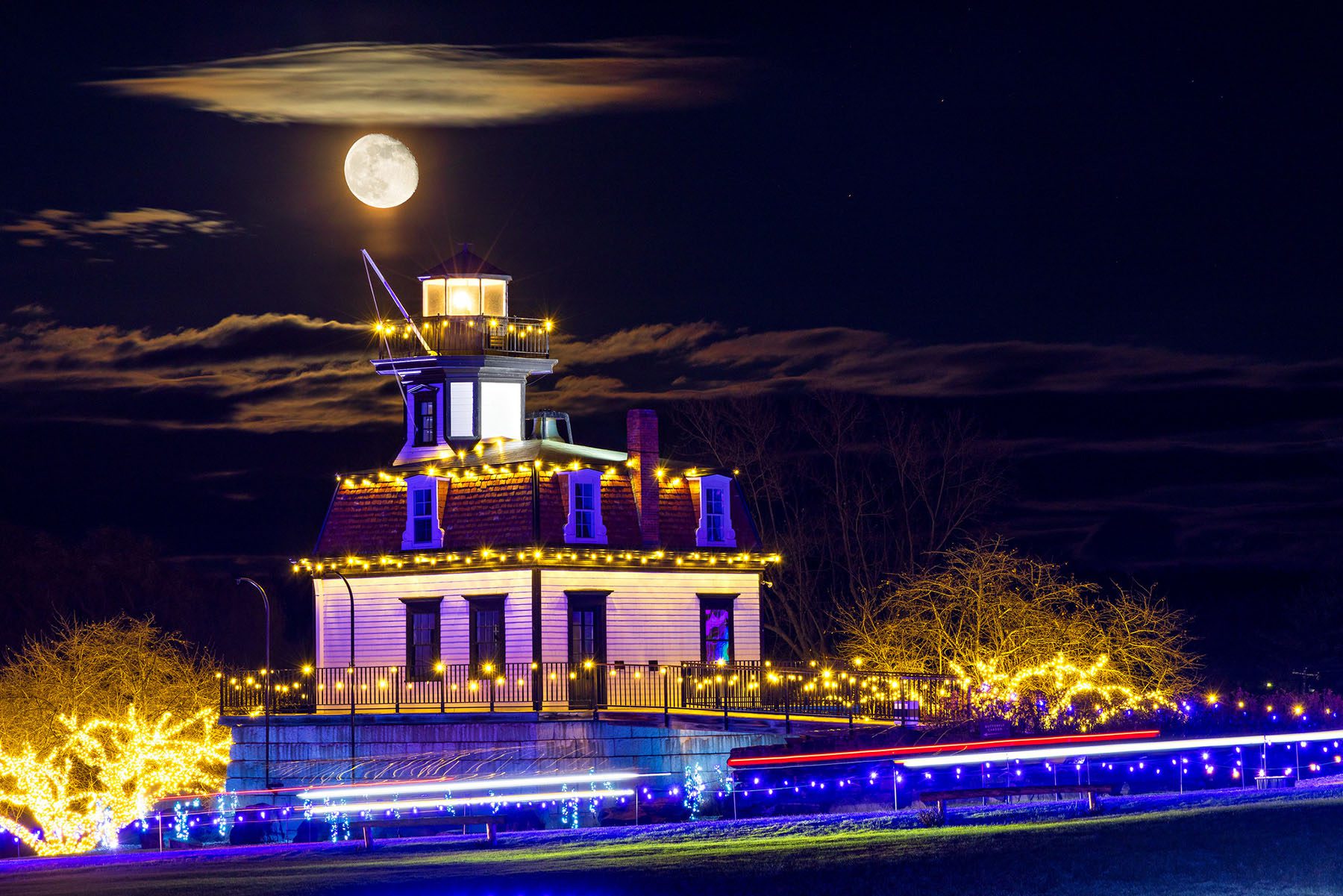 Winter Lights Lighthouse